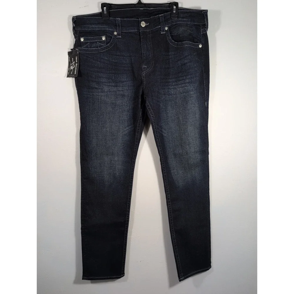 True Religion Rocco Jeans Relaxed Skinny‎ No Flap SN Men's 40 NEW